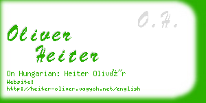 oliver heiter business card